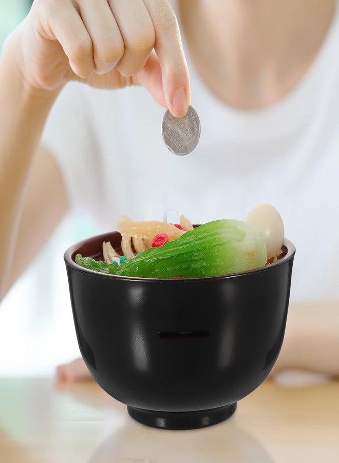 FOYTOKI Ramen Bowl Piggy Bank Large Capacity Coin Jar Simulated Food Model Money Box Decorative Kitchen Counter Savings Container - Image 4